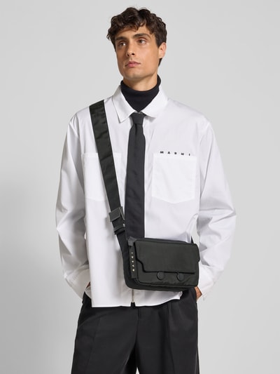 Marni Crossbody Bag mit Label-Detail Black 1