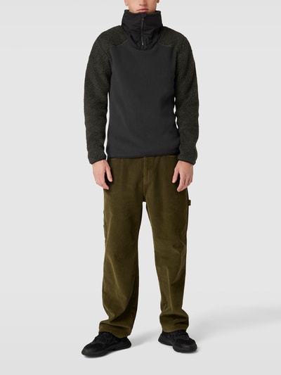 G-Star Raw Sweatshirt mit Label-Details Modell 'Dast' Khaki 1