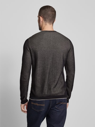 Cinque Gebreide pullover met ronde hals, model 'Basti' Donkerblauw - 5