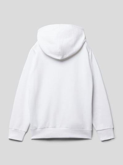 CHAMPION Hoodie mit Label-Stitching Weiss 3