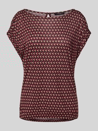 OPUS T-Shirt aus Viskose mit Kappärmeln Modell 'Sekadi minimal' Bordeaux 2