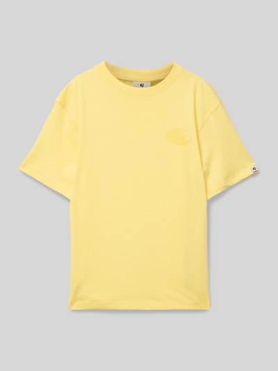 Garcia T-shirt met labeldetail Geel - 1