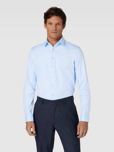 CK Calvin Klein Slim Fit Businesshemd aus Twill Bleu 4