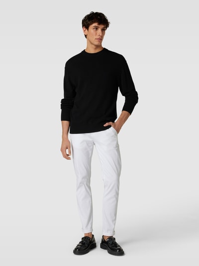 Lindbergh Classic fit chino met achterzakken Offwhite - 1