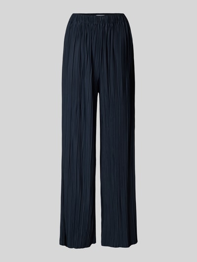 Samsøe Samsøe Spodnie materiałowe z elastycznym pasem model ‘UMA’ Granatowy 2