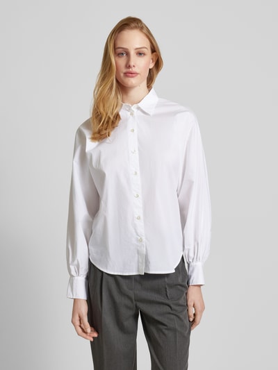 Emily Van den Bergh Blouse in effen design Wit - 4