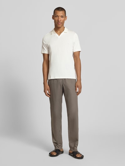 CINQUE Polówka o kroju slim fit z detalem z logo model 'Boll' Biały 1