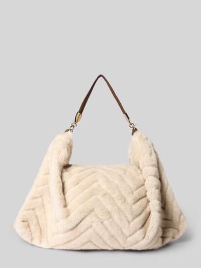 Liu Jo White Hobo Bag aus Kunstfell Offwhite 3