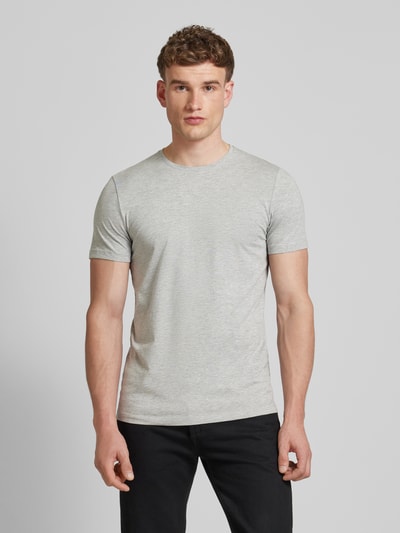 s.Oliver BLACK LABEL T-shirt met ronde hals Lichtgrijs - 4