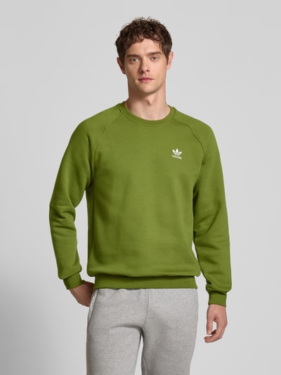 adidas Originals Bluza z wyhaftowanym logo Oliwkowy 4