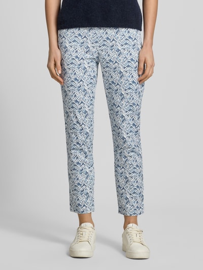 Raphaela By Brax 6/8-broek in 5-pocket-design model 'Pamina' Blauw - 4