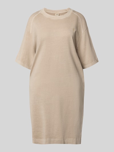 G-Star Raw Sukienka T-shirtowa o długości do kolan z okrągłym dekoltem Beżowy 2