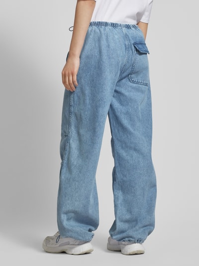 QS Baggy Fit Jeans mit elastischem Bund Jeansblau 5