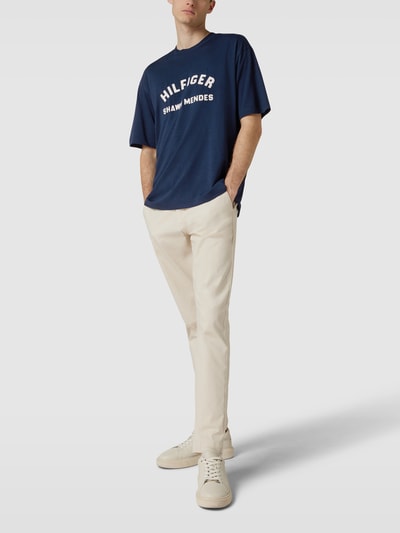 Tommy Hilfiger T-Shirt mit Logo-Stitching Modell 'ARCHIVE' Marine 1