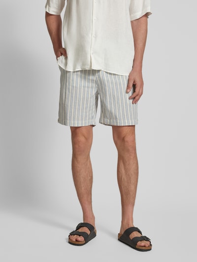 WOODBIRD Shorts mit elastischem Bund Modell 'Bommy' Hellblau 4