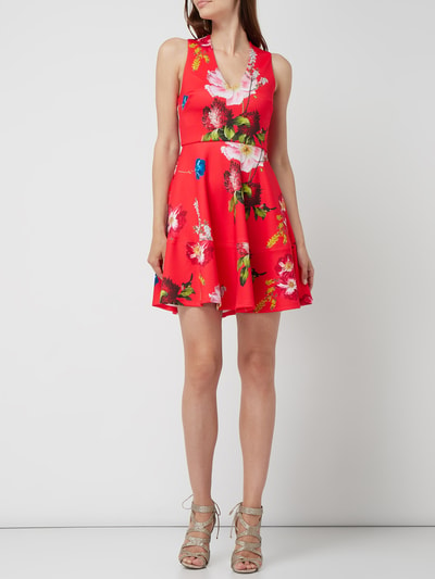 Ted Baker Kleid mit floralem Muster Rot 1