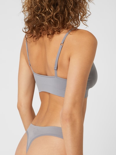 Saisei Bralette aus Mikrofaser  Dunkelgrau 5