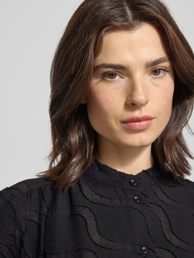 Brax Bluzka o kroju regular fit z mieszanki wiskozy model ‘VIVI’ Czarny 3