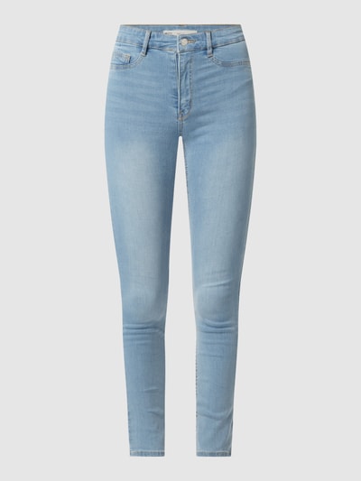 Gina Tricot Skinny Fit High Waist Jeans mit Stretch-Anteil Modell 'Molly' Hellblau 2