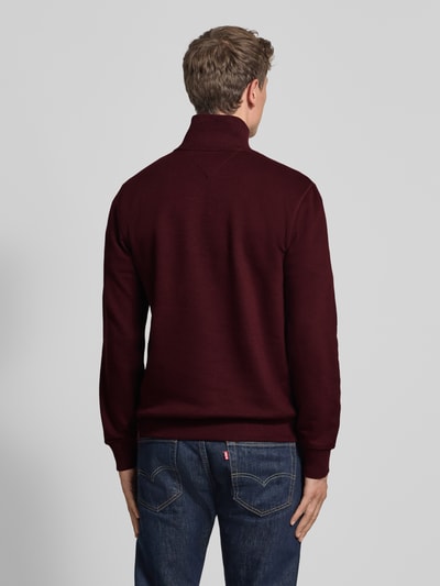 Tommy Hilfiger Pullover van katoenmix Bordeaux - 5