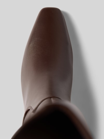 Steve Madden Kozaki z kwadratową koronką Orzechowy 3