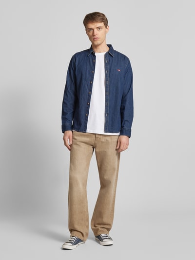 Levi's® Freizeithemd mit Label-Stitching Jeansblau 1