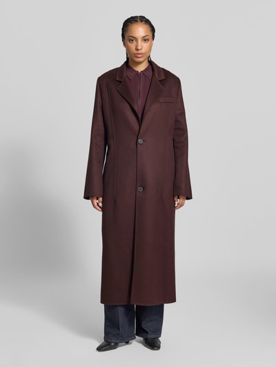 Victoria Beckham Funktionsjacke mit Reverskragen Modell 'TAILOREDCOAT' Bordeaux 4
