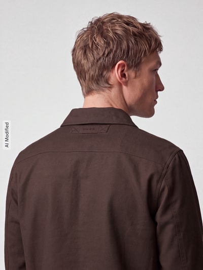 HUGO Blouson mit Label-Prägung Dunkelbraun 3
