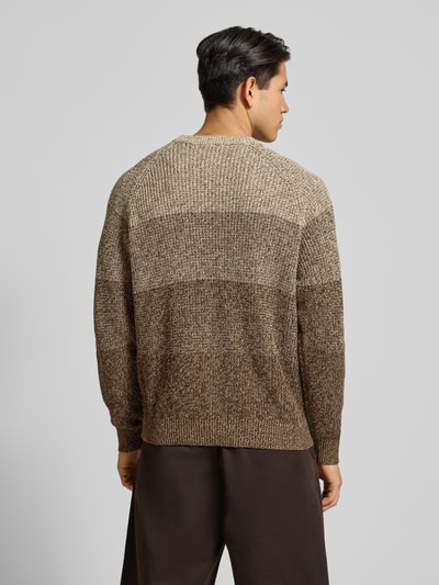 Only & Sons Relaxed fit gebreide pullover van puur katoen, model 'BIRK' Beige - 5