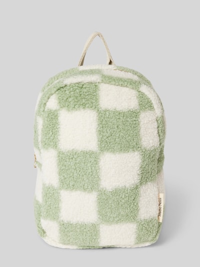 STUDIO NOOS Rucksack in Teddyfell-Optik Modell 'Binibamba' Gruen 2