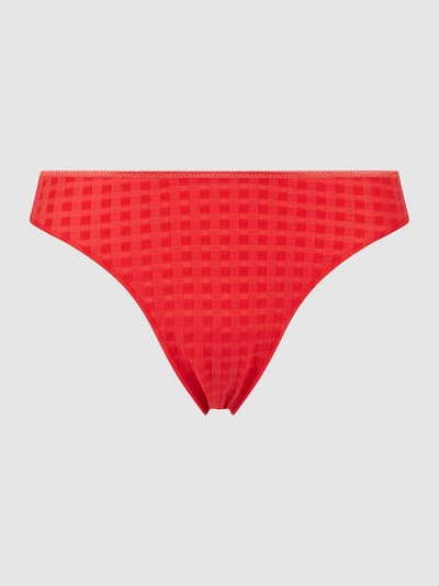 Marie Jo String met structuurmotief, model 'Avero Thong' Rood - 2