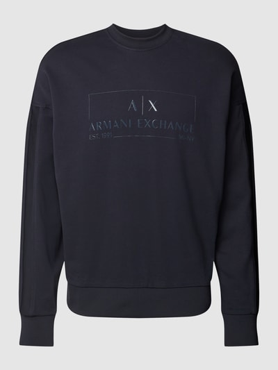 ARMANI EXCHANGE Sweatshirt mit Label-Print Marine 2