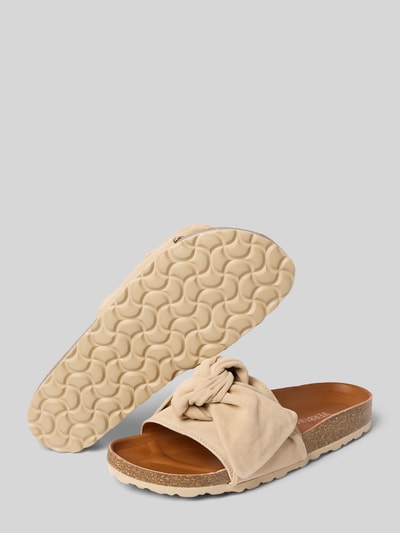 Verbenas Sandalette aus Leder Modell 'ROXY' Ecru 4