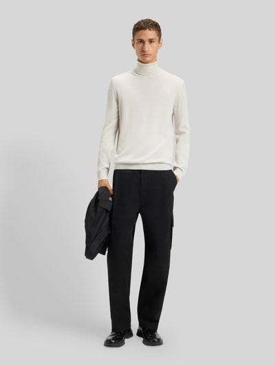 HUGO Regular fit coltrui van merinowol, model 'SAN THOMAS' Offwhite - 1