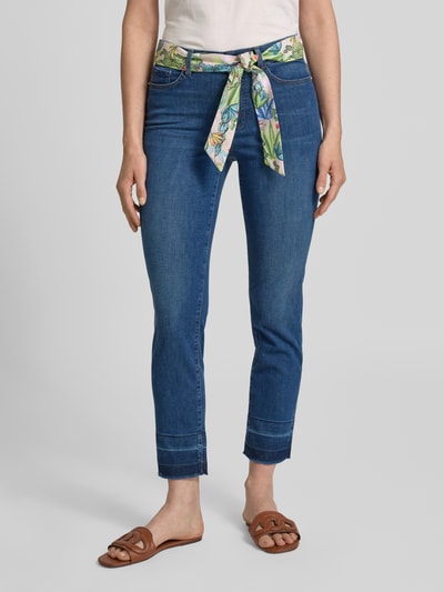 Marc Cain Jeans mit 5-Pocket-Design Modell 'SILEA' Marine Melange 4