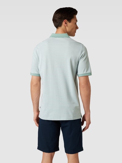 MAERZ Muenchen Poloshirt aus Baumwolle mit Streifenmuster Mint 5