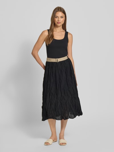 ZABAIONE Midi-rok met plooien Zwart - 1