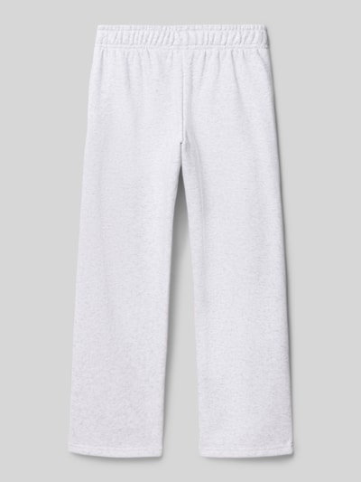Produktfoto, Straight Fit Sweatpants mit Logo-Print von KARL KANI in Weiß, Baumwoll-Mix, elastischer Bund, Eingrifftaschen, gerade Form.