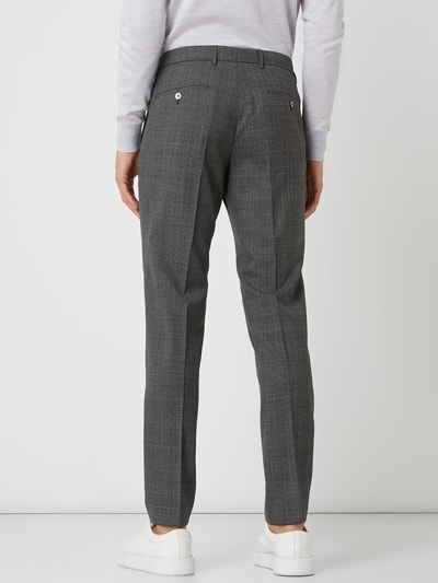 BOSS Slim fit pantalon van scheerwol, model 'Ben' Middengrijs - 5