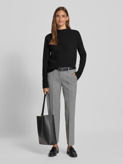 Mango Strickpullover mit Stehkragen Modell 'CHIMNEY' Black 1