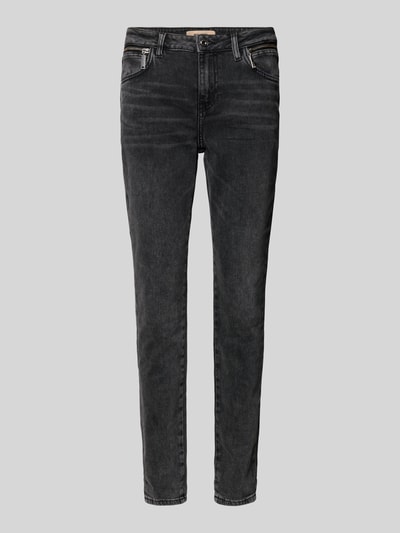 MOS MOSH Skinny fit jeans met ritszakken, model 'Bradford' Donkergrijs - 2