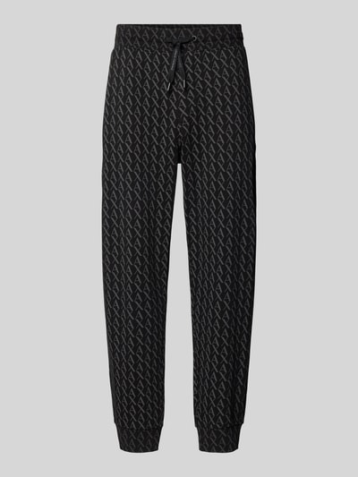 ARMANI EXCHANGE Regular fit sweatpants met gestileerde steekzak Zwart - 2