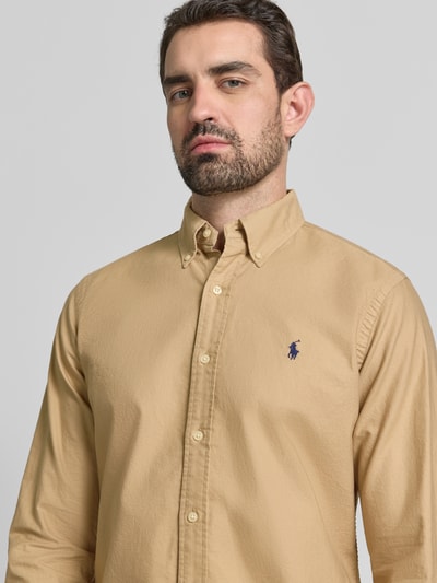 Polo Ralph Lauren Freizeithemd mit Knopfleiste Beige 3