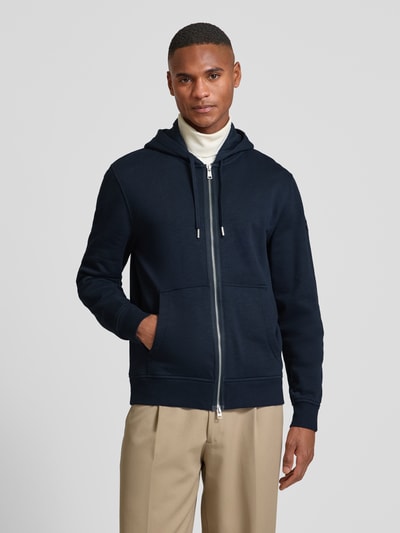 Marc O'Polo Regular Fit Sweatjacke aus reiner Baumwolle mit Zweiwege-Reißverschluss Marine 4