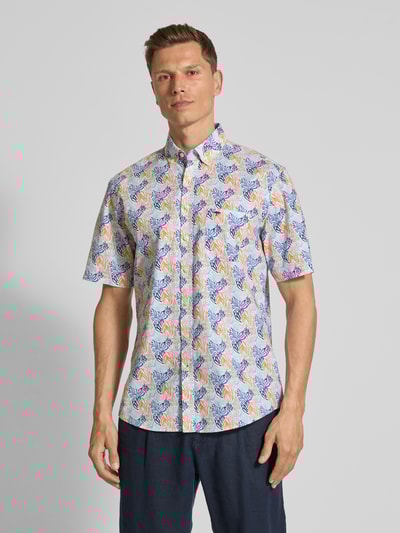 Fynch-Hatton Regular Fit Freizeithemd mit Button-Down-Kragen Orange 4