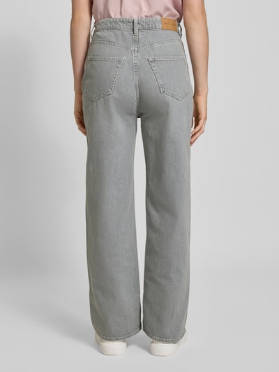 Samsøe Samsøe Jeansy z szeroką nogawką model ‘SHELLY’ Średnioszary melanż 5