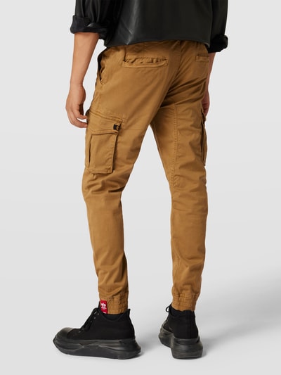 Alpha Industries Cargohose mit Label-Details Modell 'Twill' Sand 5