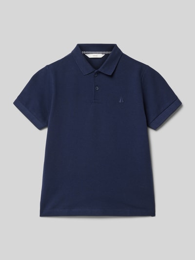 Mango Regular Fit Poloshirt mit Logo-Stitching Modell 'javier' Marine 1