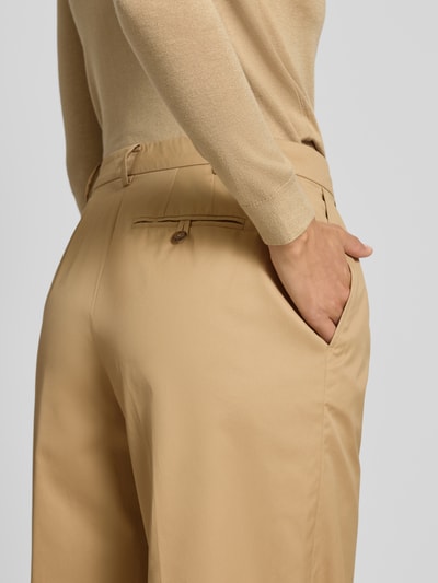 Lauren Ralph Lauren Broek met wijde pijpen en achterzak, model 'MAKANIE' Zand - 3