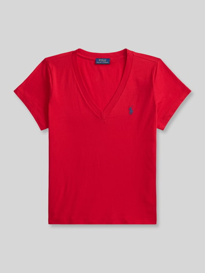 Polo Ralph Lauren Regular Fit T-Shirt aus reiner Baumwolle Rot 2